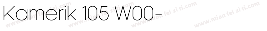 Kamerik 105 W00字体转换